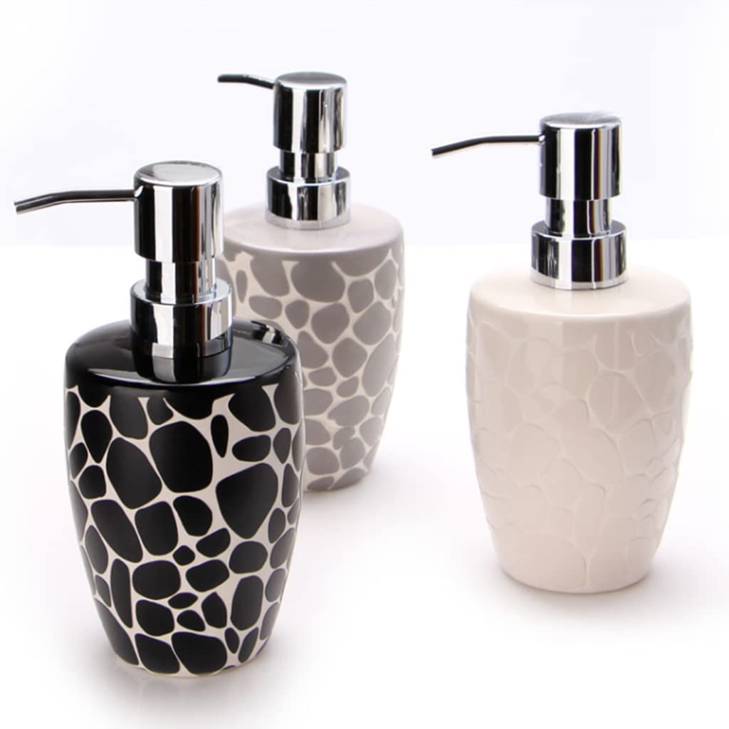 dozownik mydła Keramische Zeepdispenserbadkamer Aanrecht Lotion Dispensers Grote Volume Druk Zeeppomp Dispenser 10oz/300ml Prosty
