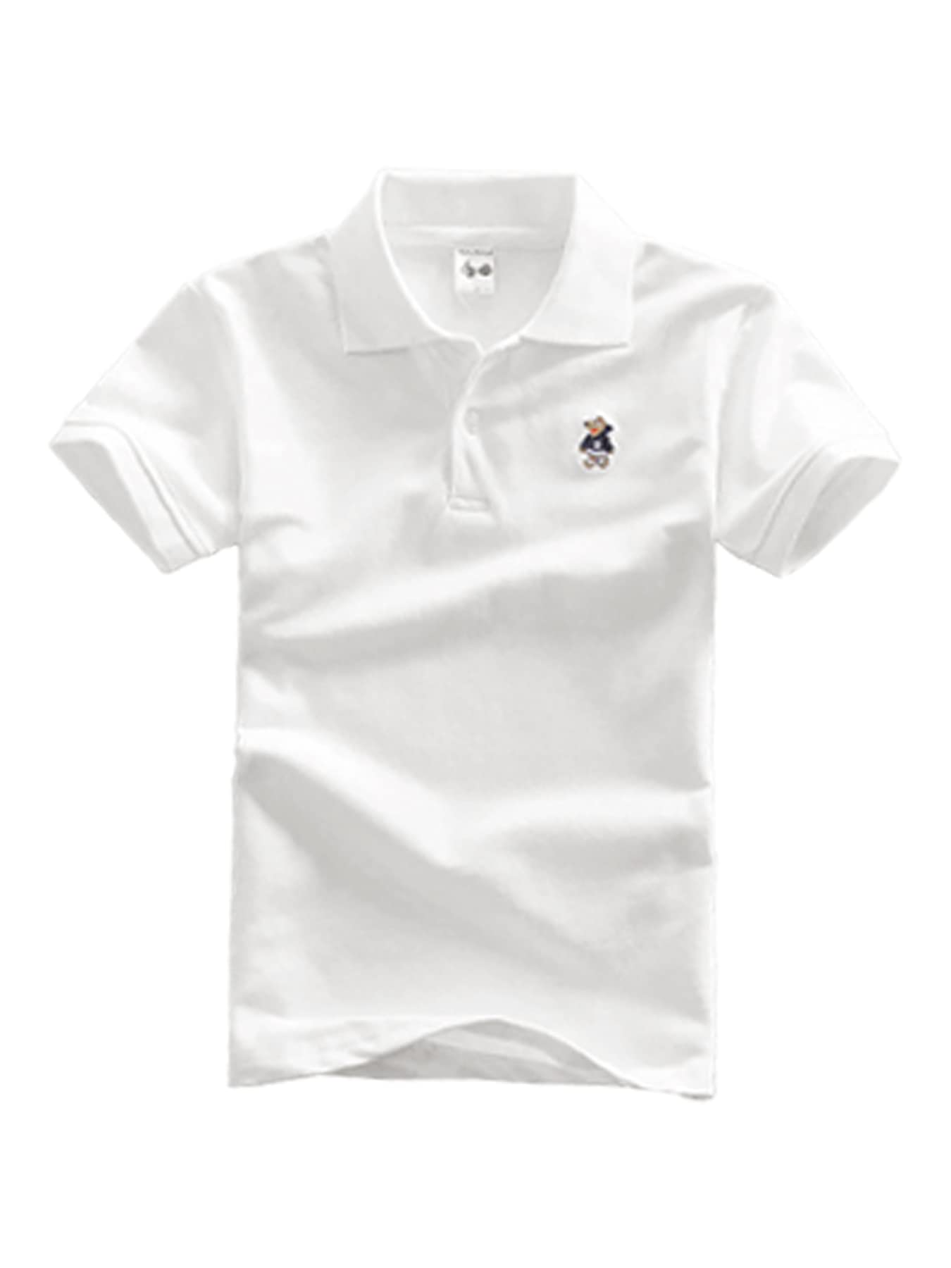 DEBAIJIA Polo Niño Manga Corta Niños Camisetas Top 1-12T Algodón Polo Deportiva Verano Transpirable Moda Casual