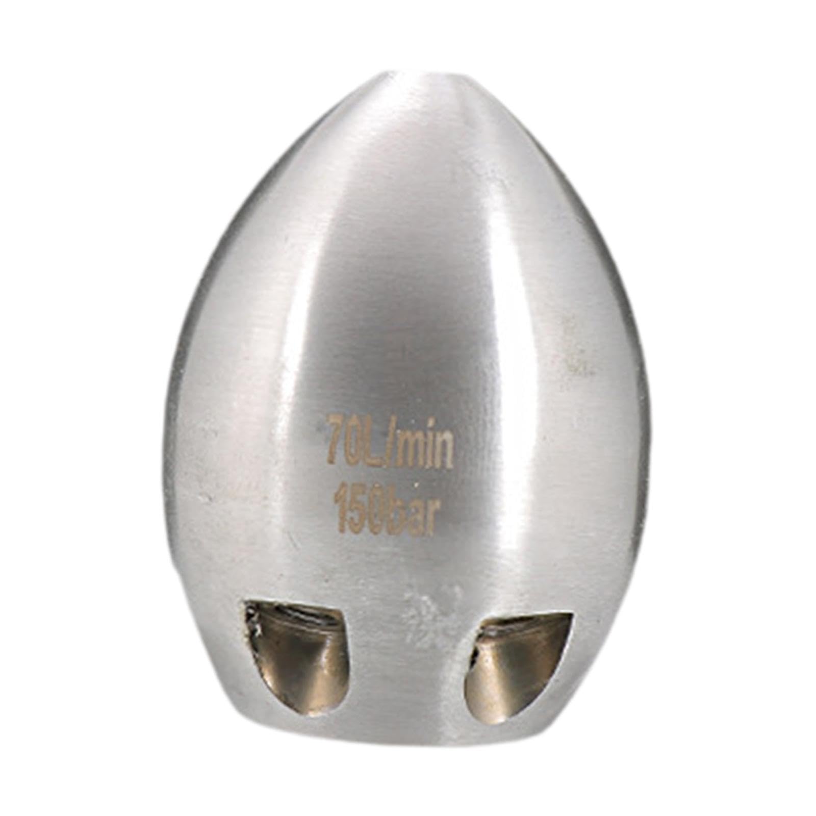 QIXCXAZ Durable High Pressure Sewer Jet Nozzle Unclogging Pipe Dredging Nozzle 1/2Thread Quick Connect Essential for Cleaning Applications Sewer Pipe, 70L