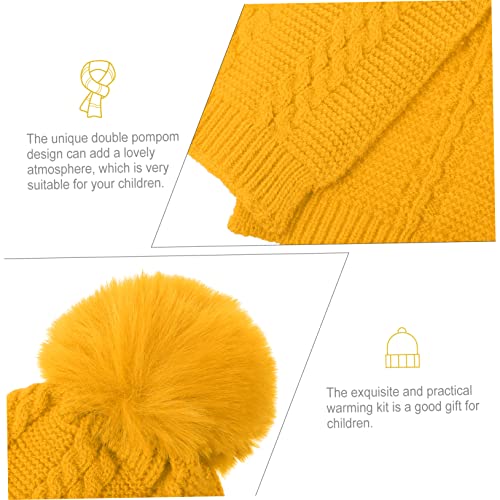 Homoyoyo Knitted Hat and Scarf Warm and Comfortable Winter Headgear Simple Design for Autumn and Winter Wear2