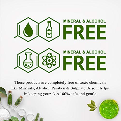 NutriGlow Aloe Vera Gel Great for Face, Hair, Acne, Sunburn, Bug Bites, Rashes, Glowing and Radiant Skin, Hydrating Gel Relieves Itchy & Irritated... - Image 7