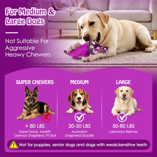 Image of Jeefome Dog Chew Toys for Aggressive Chewers