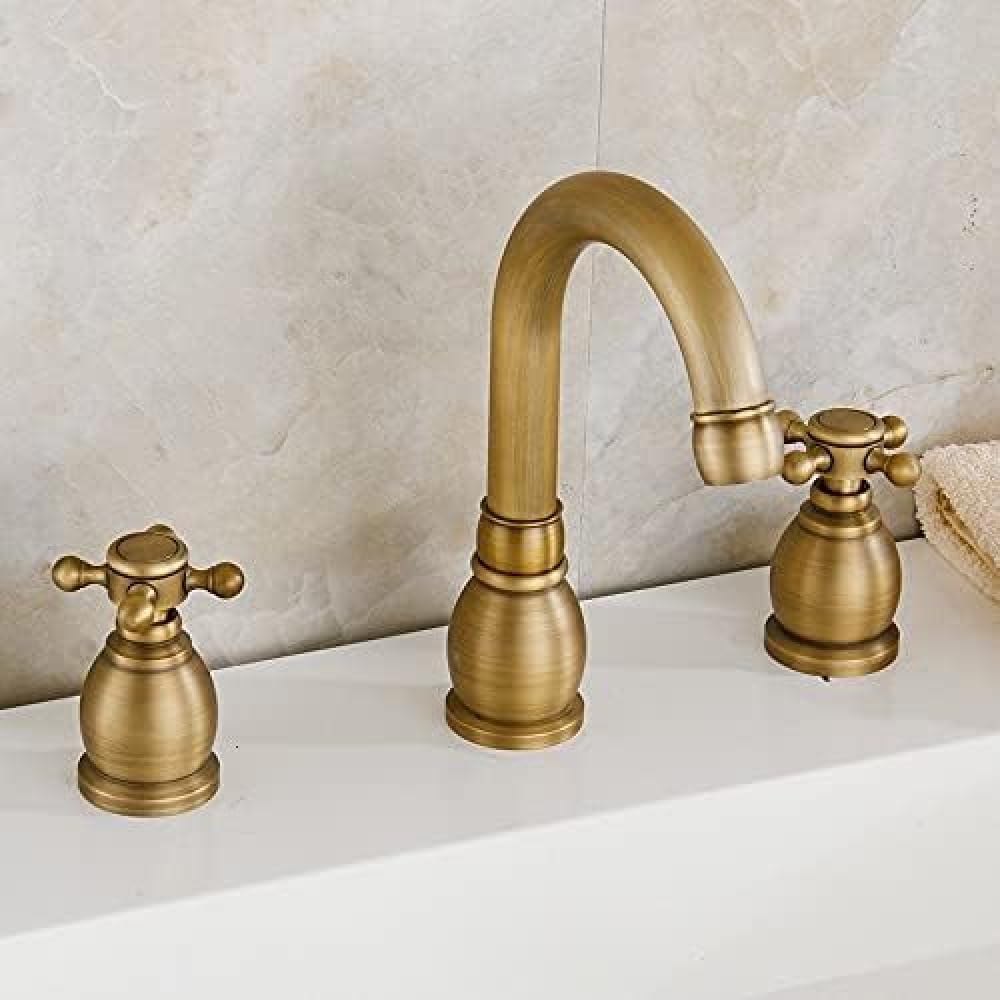 Mélangeur de baignoire laiton antique robinet salle de bains double poignée SLT3PC2