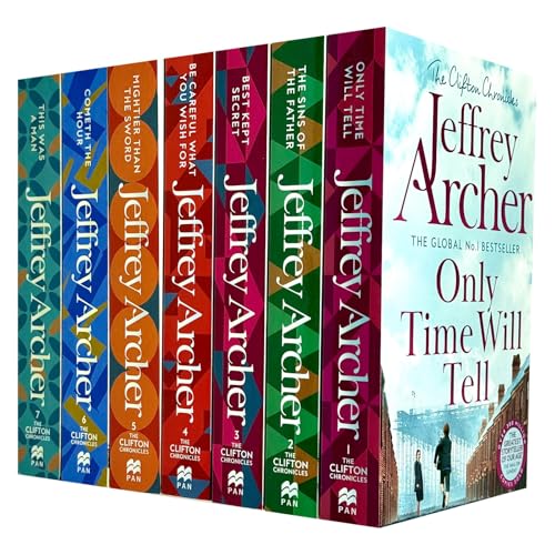 The Clifton Chronicles Series Jeffrey Archer Collection 7 Books Set ( Only Time Will Tell, Best Kept Secret, The Sins of the Father, Cometh the Hour, Mightier than the Sword, Be Careful What You Wish
