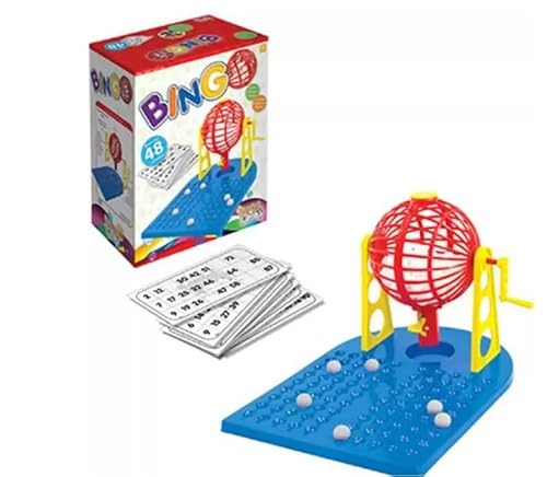Bingo com 48 Cartelas e Dispenser de Bolinhas