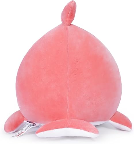 Miniatura 3 de MIAOHAHA Lindo juguete de peluche de delfín de 11.8 pulgadas, muñeco de peluche de delfín para niños, almohada para abrazar, lindos peluches (delfín