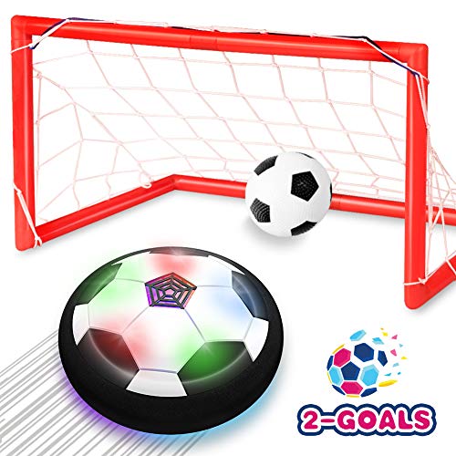 Toyk Kids Toys - LED Hover Soccer Ball Set 2 Goals Mini Screwdriver