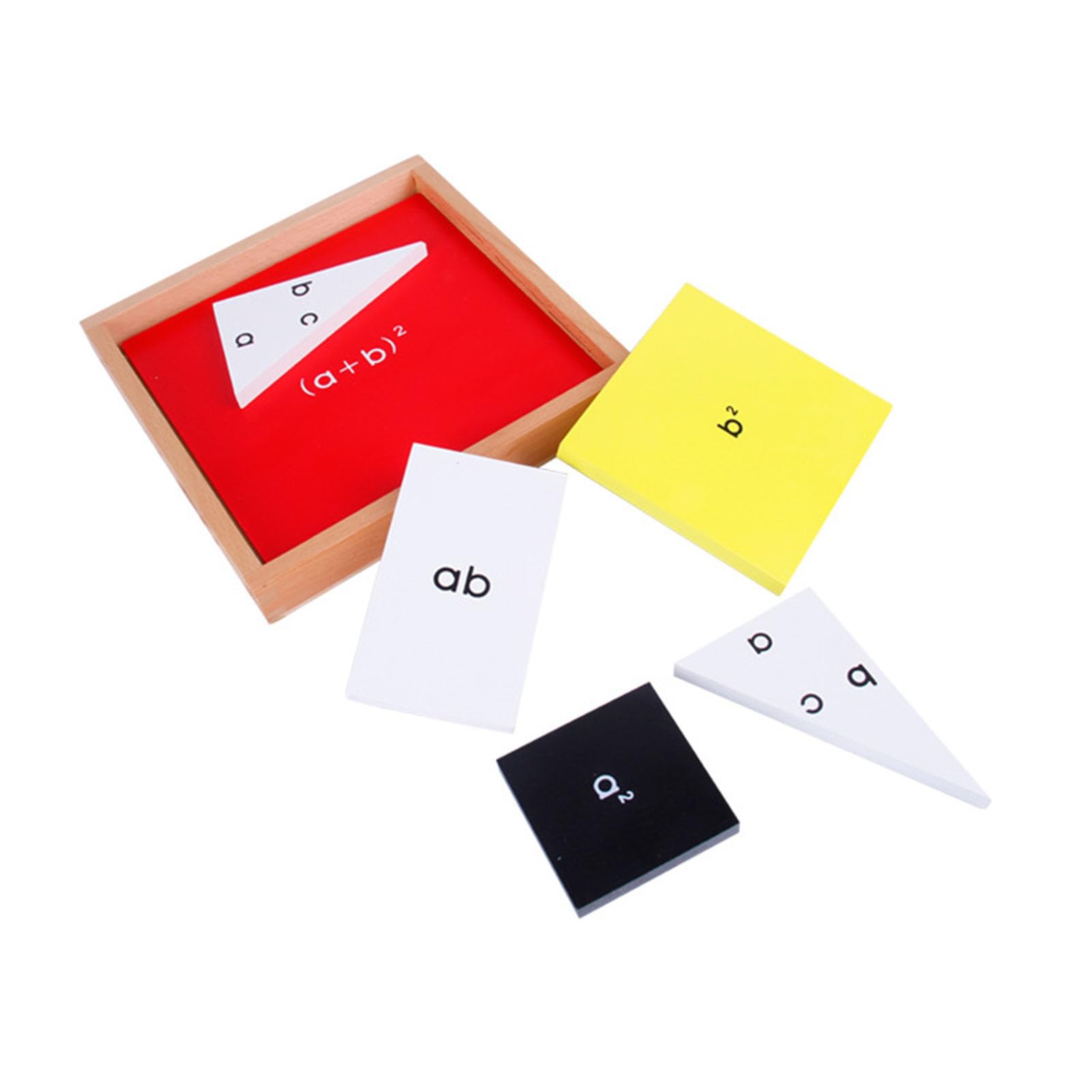 Montessori Pythagoreisches Theorem Holzspielzeug, Mathematisches Lernmaterial für visuelles Lernen,Model a