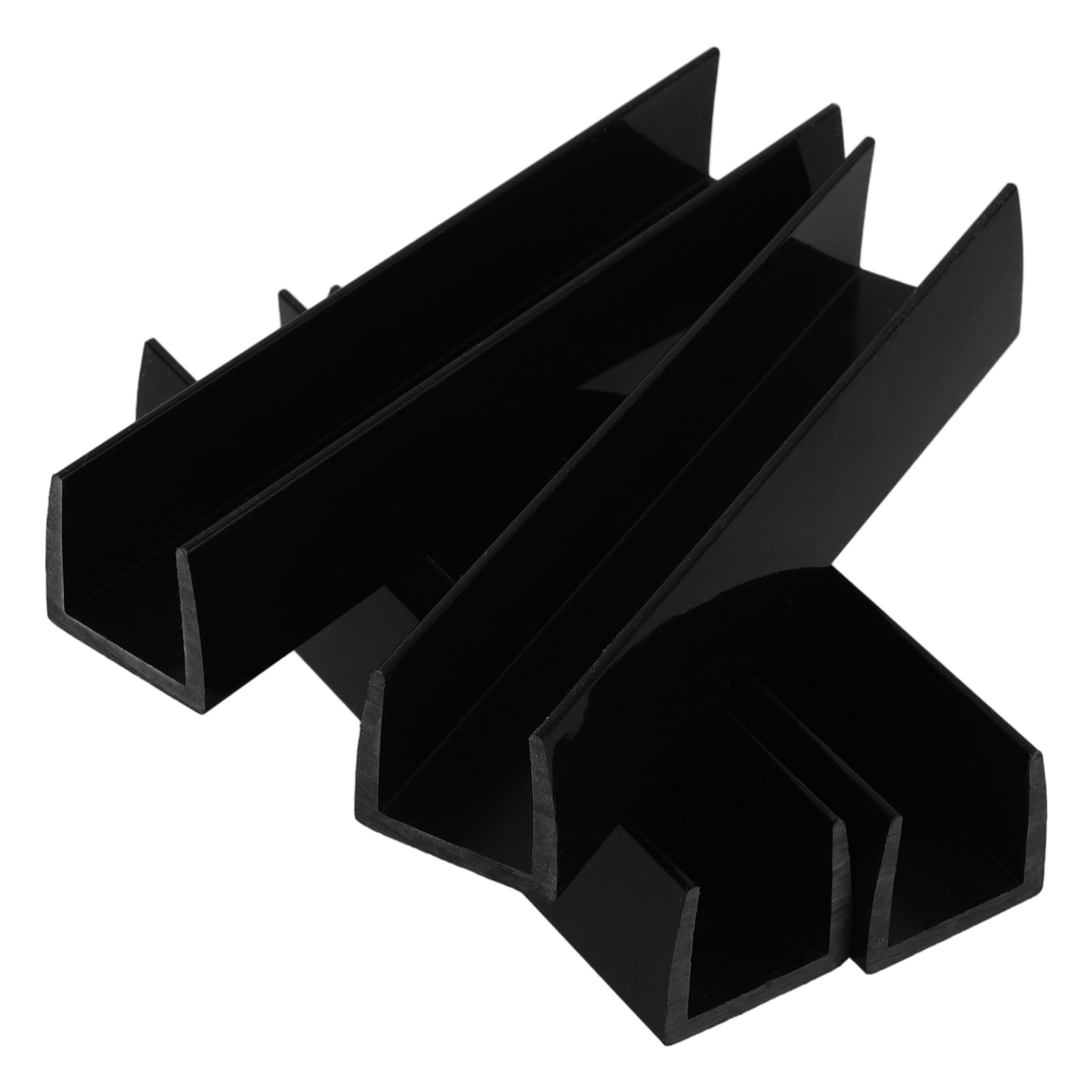 BCOATH 4pcs Baby Gate Reinforcement Groove for Pet Dog Fence U-Shape Fitting for Safety Child Gate Easy Install No Drill Pet Gate Support Feet