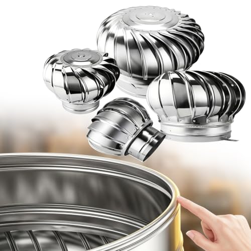 Turbina de ventilación para tejados en acero inoxidable 304 de alta gama 2