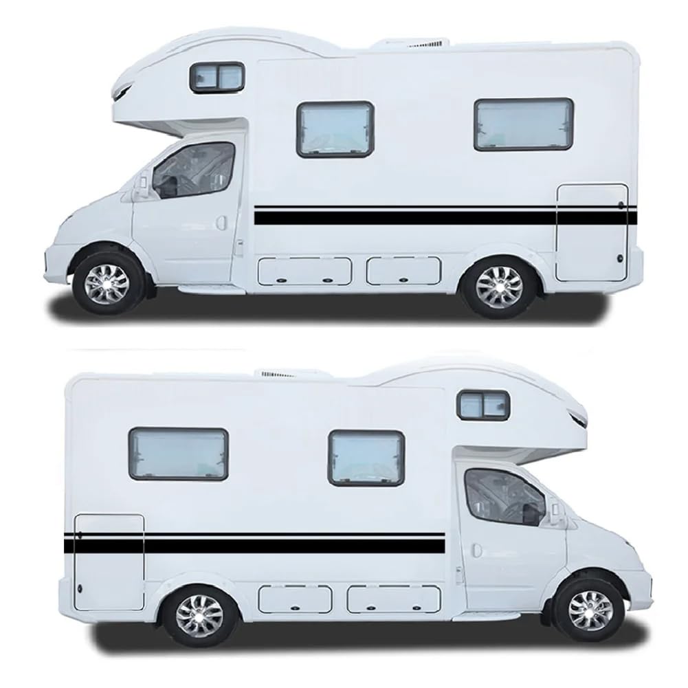 Auto Adesivi Decorativi Gonna Adesivi, Per camper Van per cavalli Caravan RV Camper Van Body Line Decor Decalcomanie in vinile Accessori