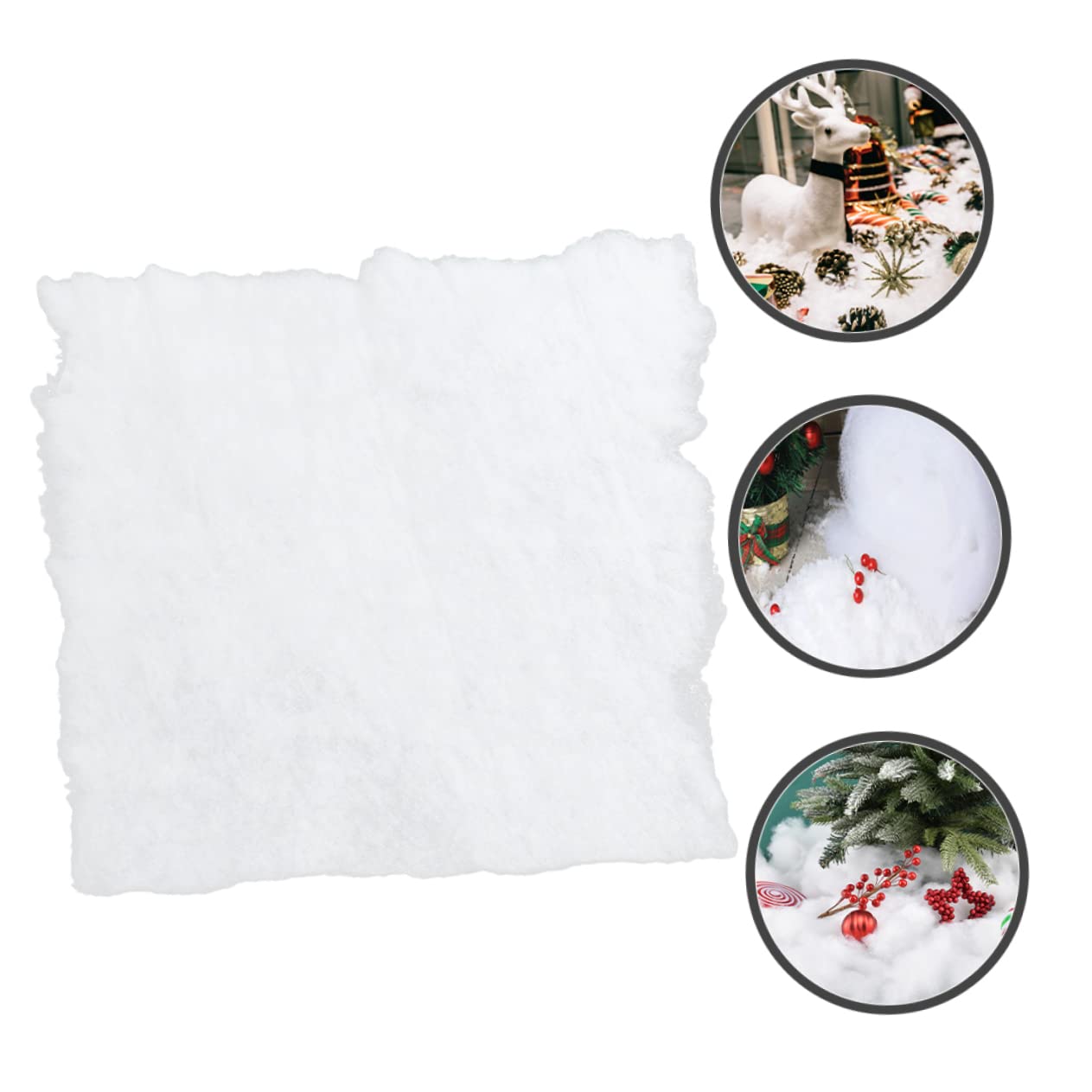 PRETYZOOM 5st Schneedecke Weihnachtsdekoration Weihnachtsdecken Kunstschnee Für Das Weihnachtsdorf Fake Snow Decoration Weihnachtsdorf Schnee Weihnachtsdorfdecke Kunstdecke Weiß Das Haustier