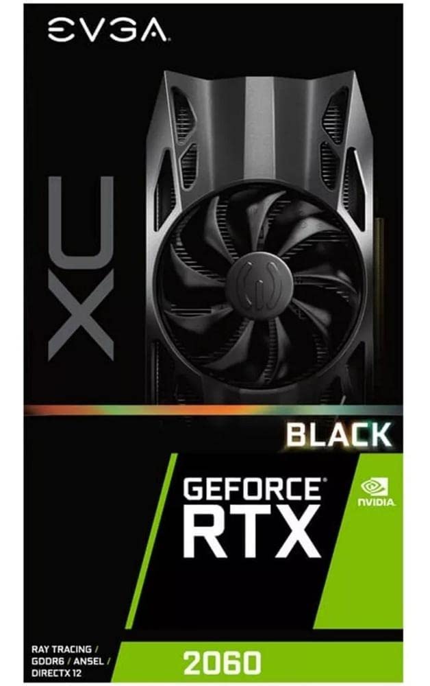 EVGA GeForce RTX 2060 XC Black Edition Gaming, 6GB GDDR6, HDB Fan