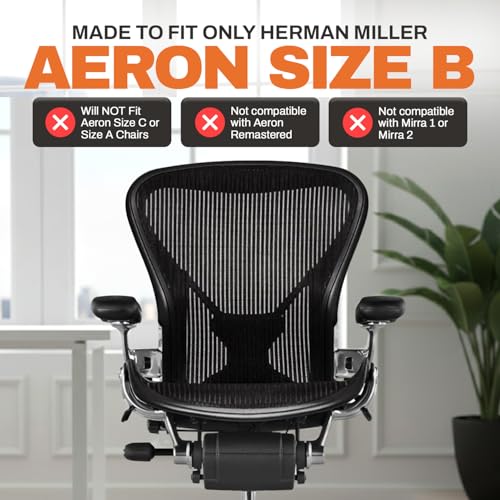 Image of Replacement Seat for Herman Miller Classic Aeron Size B Medium (Black Mesh)