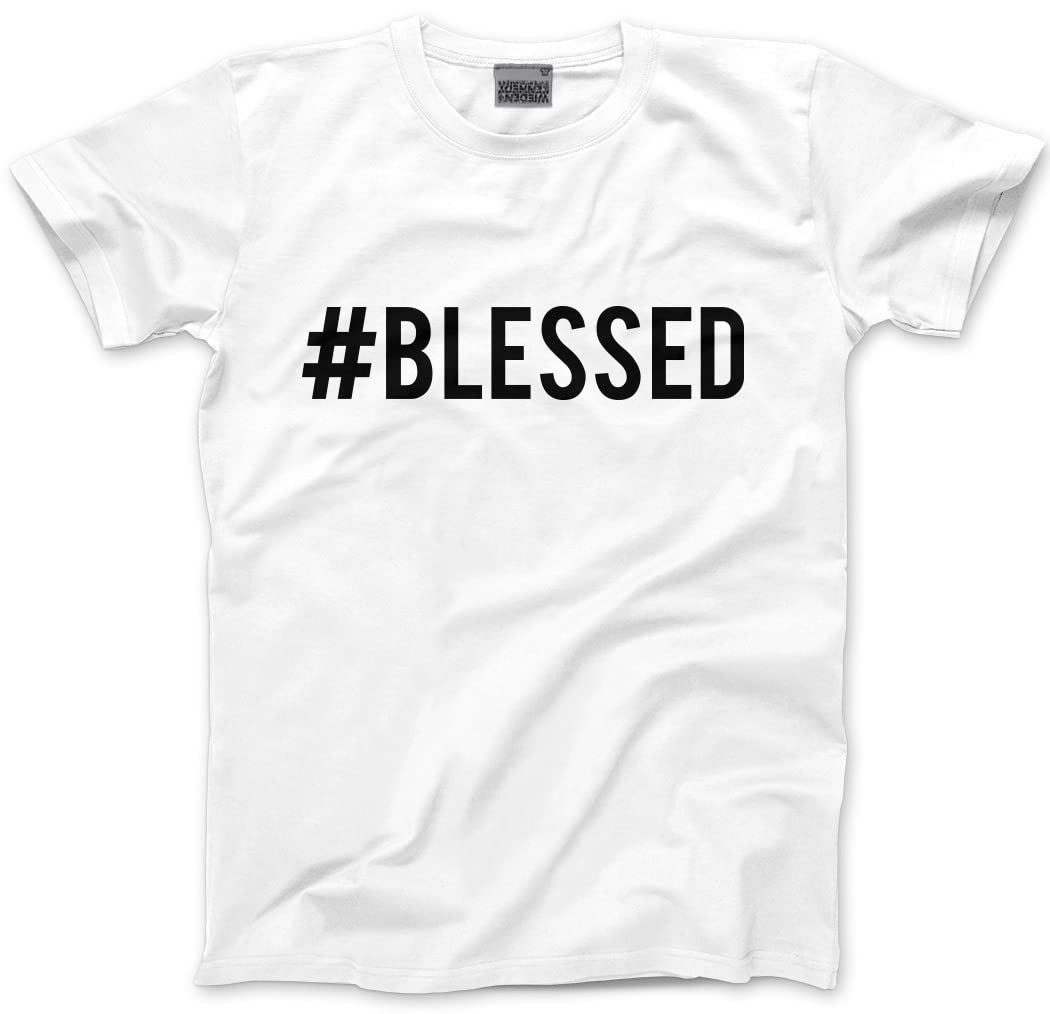 HotScamp Blessed Men's Unisex T-Shirt - White Medium
