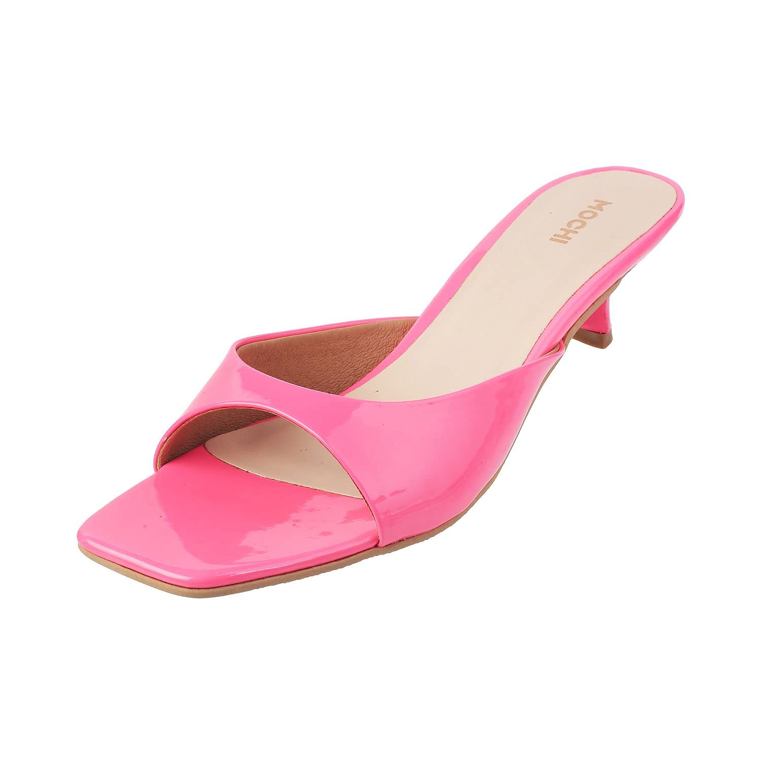 Mochi Womens Synthetic Pink Mules (Size (7 UK (40 EU)) (B0B51R5JT7) Amazon Price History, Amazon Price Tracker