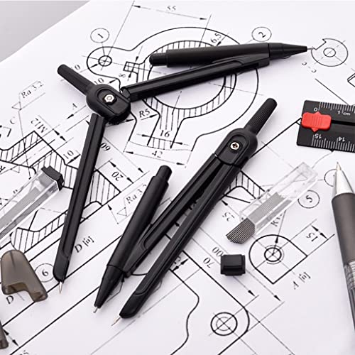 Kit per geometria, set matematico con bussola, goniometro, matita per studenti di disegno