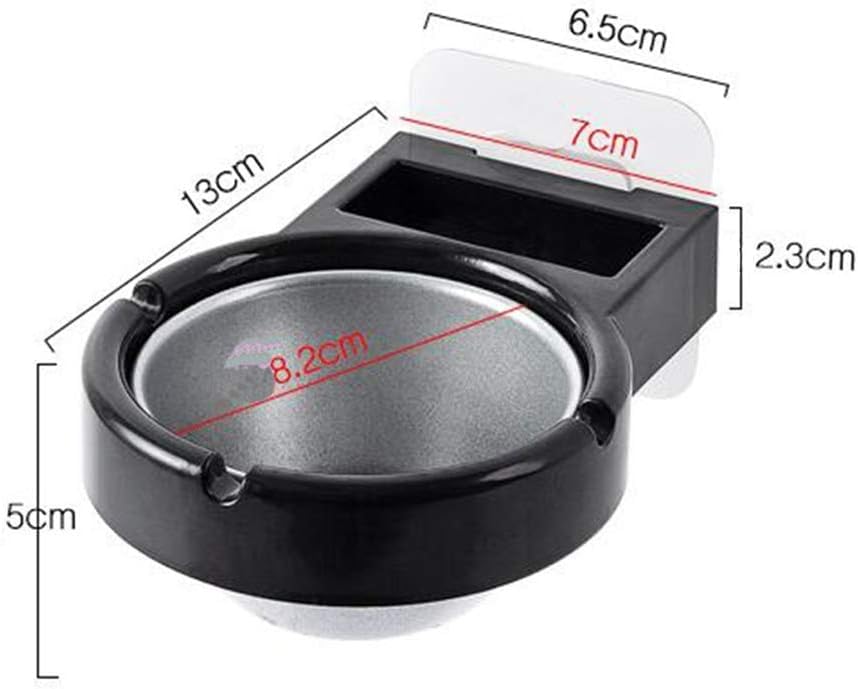SwissHome Stainless Steel Wall-Mounted Ashtray | Lighter Storage Rack Versatile Organizer for Balconies, Tables, Bathroom, Toilet, and Office Practical Tool Box (Black) 3
