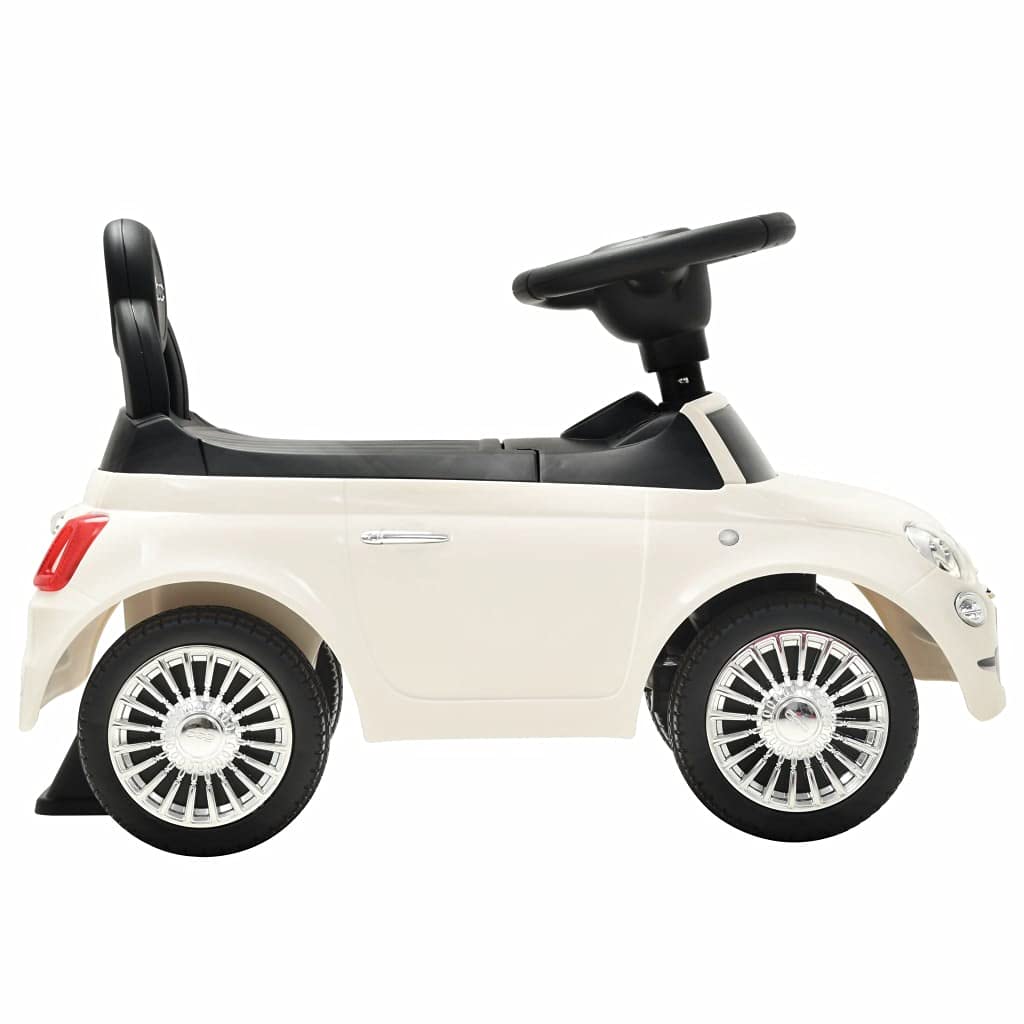 Coche correpasillos Fiat 500 Blanco Juegos y Juguetes Juguetes Juguetes para montarse Vehículos a Pedales o para Empujar
