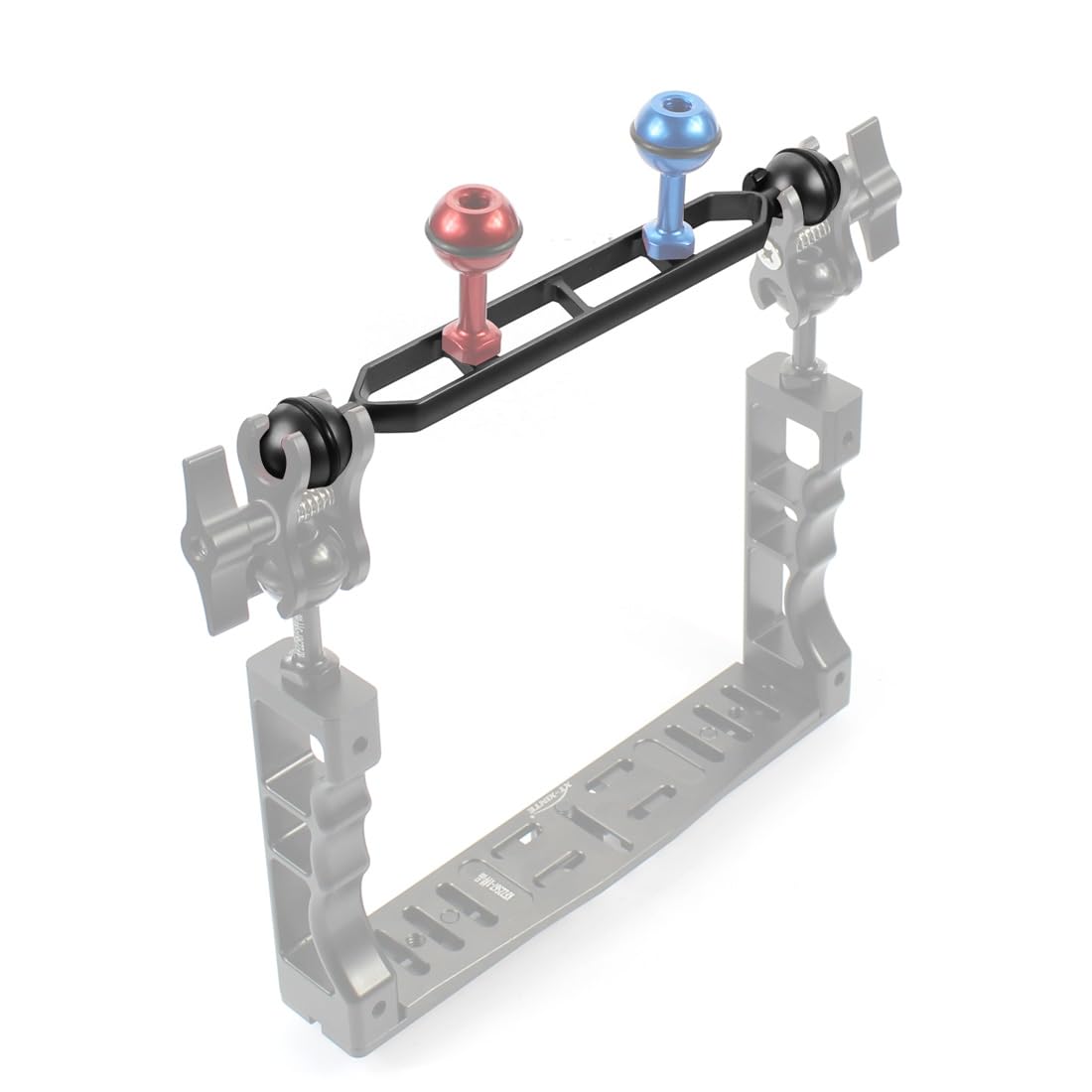 NovelGoal Aluminum Underwater Dual Ball Joint Arm Extender Extension Arm Mount for Hero 13 and Hero All Action Diving Light Camera (Black,9 Inch)