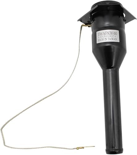 Vista 28 de TRQ Cuello de llenado de depósito de combustible negro compatible con Toyota Sienna 2004-2010