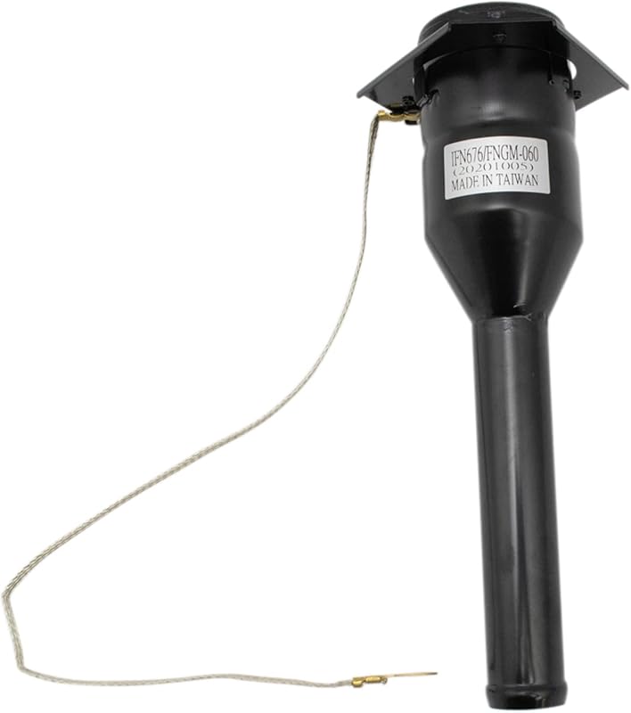 Pescoço de abastecimento do tanque de combustível TRQ preto para Chevrolet S10 e GMC S-15 Sonoma – 1 unidade