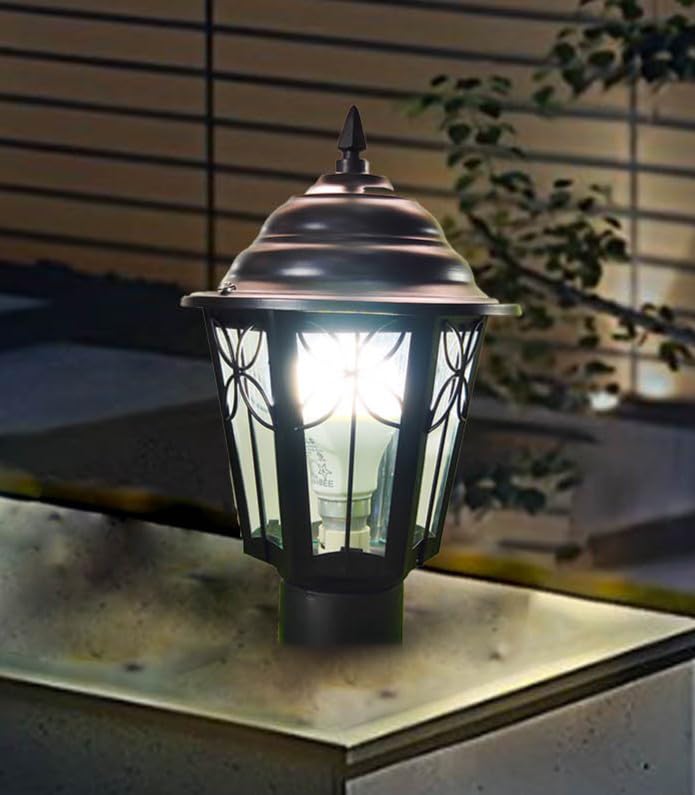 Image of Gate Light for Main Gate, Waterproof & Rust-Resistant Outdoor Lights, Pillar Light, Farmhouse Gate Lamps and Decorative Outdoor (GL11, Pack of 1)