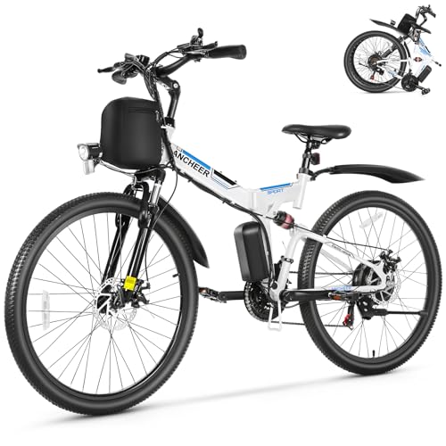 ANCHEER Electric Bike for Adults, Peak 750W, 26" Folding Electric Bicycle image 2