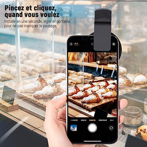 Filtre CPL pour téléphone NEEWER 52mm avec clip d'objectif pour iPhone et Samsung