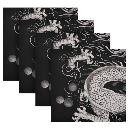 Set de 6 Servilletas de Tela Reutilizables de Satín miniatura 5