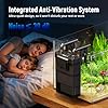 AQUASMITH Hang on Back Aquarium Filter,Ultra-Quiet Small Canister Filter,3-Stage Filtration,Bottom Anti-Dry Burn Motor,Extra-Large Filter Media Basket Suitable #2