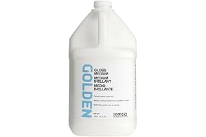 Gloss Medium, 128 fl. oz. Jug, Professional Acrylic Medium, Transparent
