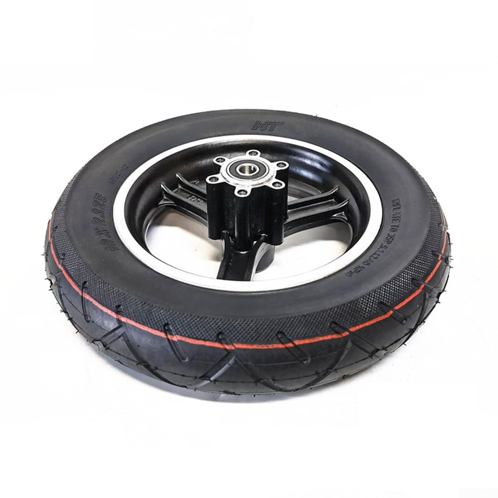 Pneus pour Trottinette électrique, Pneu tubeless 10 Pouces 10 x 2,125, pour Tout-Terrain, avec Disque de Frein de 140 mm, 1 020-1 150 g