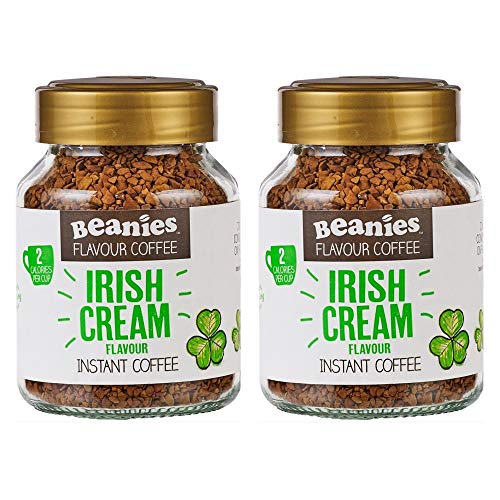 Beanies Irish Cream Flavour Instant Coffee 50g, 2 Pack