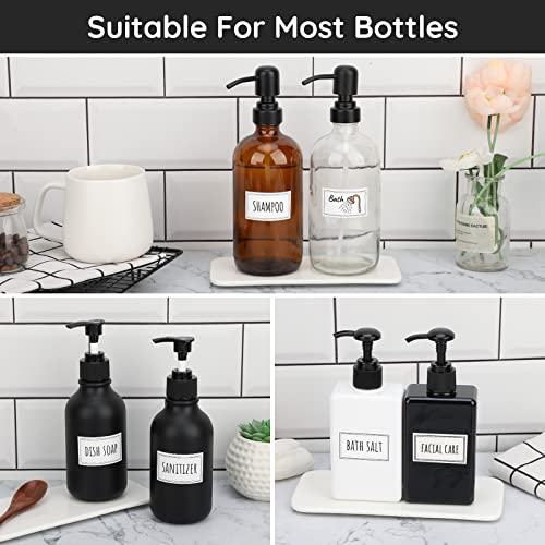 Image of Segbeauty Self-Adhesive Waterproof Labels, 36-Pack Bathroom & Laundry Labels, Removable, DIY Blank Stickers for Plastic, Glass, Travel Bottles & Jars