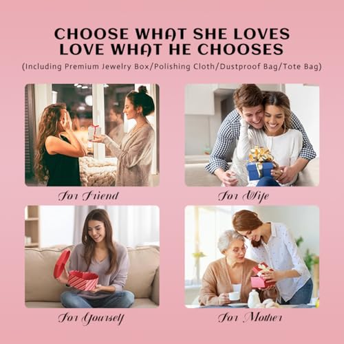 14K Gold Round Moissanite Hinged Hoop Earrings for Women,D-Color VVS1 clarity,Valentines Day Joy for Her 6