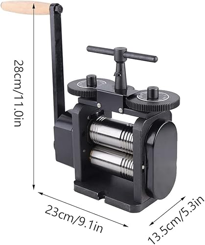 Miniatura 4 de Máquina de fresado combinada de joyas 4331in5118in de ancho rodillos de 2165in2559in de diámetro combinación manual prensa de fresado manual