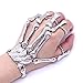 Cadena de Esqueleto de Mano, Pulsera de Mano de Esqueleto de Aleación, Brazalete de Esqueleto con Garra de Mano de Hueso, Pulsera de Muñeca Ajustable, para Suministros de Fiesta