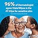 WaterWipes Sensitive+ Newborn & Baby Wipes, 3-In-1 Cleans, Cares, Protects, 99.9% Water, Unscented & Hypoallergenic, 240 Count (4 Packs)