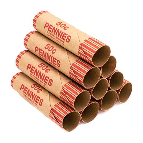 Pre-Formed Penny Coin Wrappers (Bundle of 220) Cover