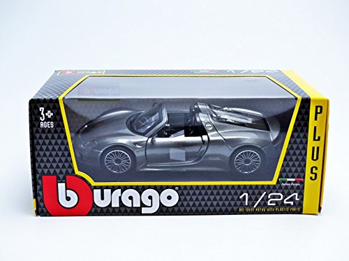 Bburago 1: 24 Scale – 21076 – Porsche 918 – 2013 – Grey