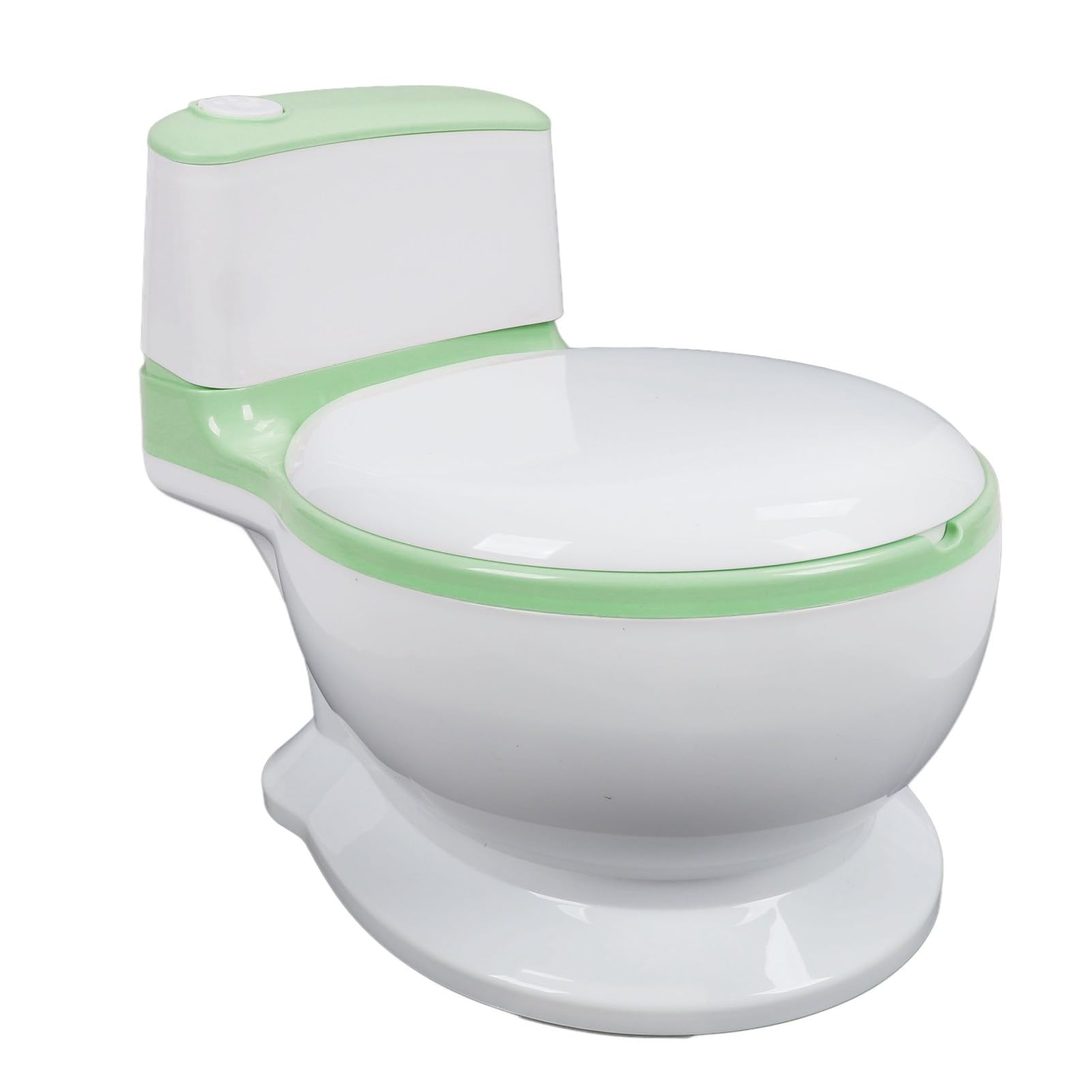 Inodoro de Entrenamiento para Ir Al Baño, Asiento Ergonómico para Orinal de Ajustable, Orinal de Viaje Portátil con Olla Extraíble y Almohadilla Antideslizante para Bebés y Niños (GREEN)
