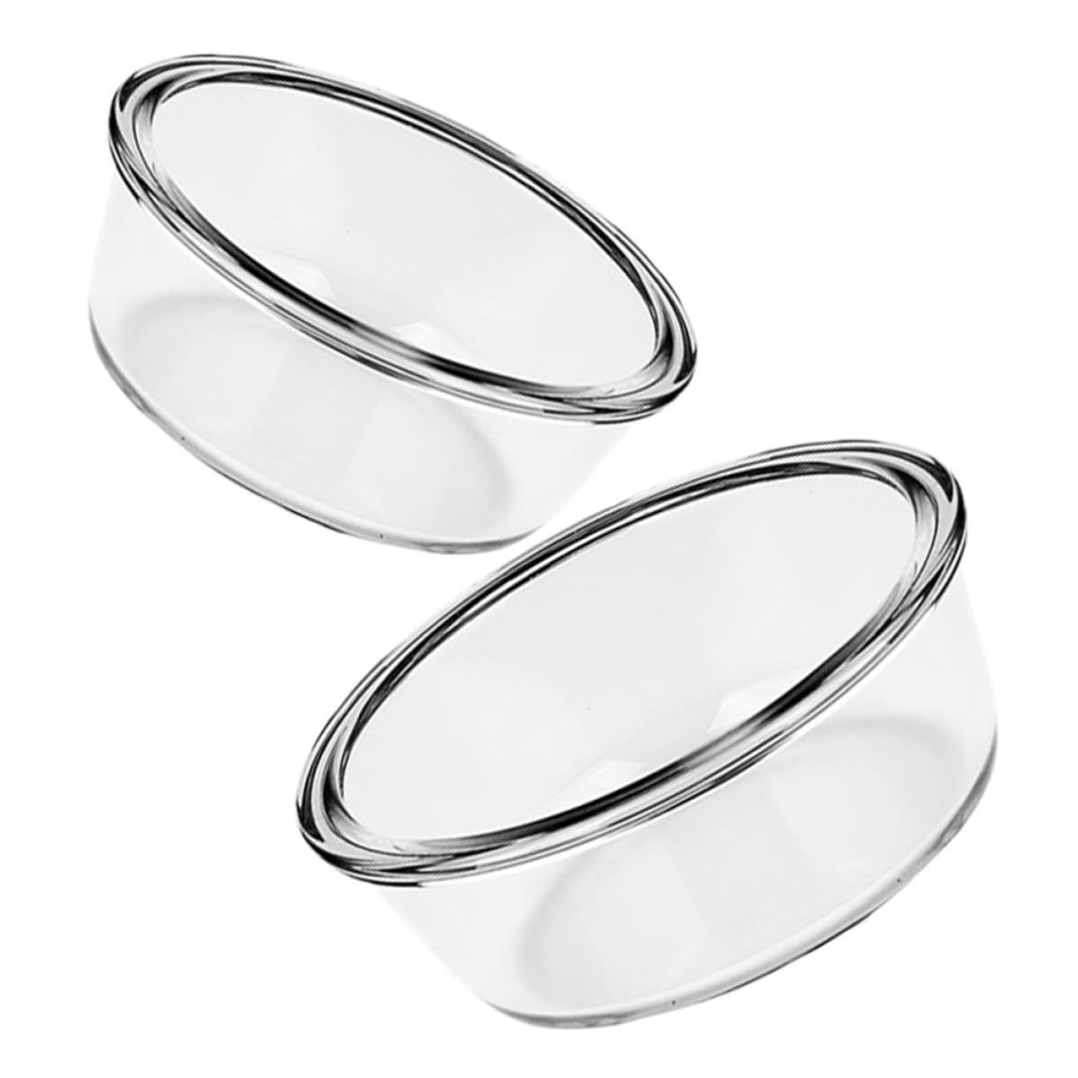 Cuenco de vidrio resistente de 1000ml USHOBE en pack de 2 unidades para cocina