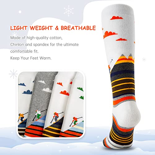 Cimkiz Ski Socks Kids Winter Warm Thermal Snow Socks, Skiing Snowboarding Skating For Toddler Boys And Girls (2 Pairs Or 3 Pairs) #TOP2