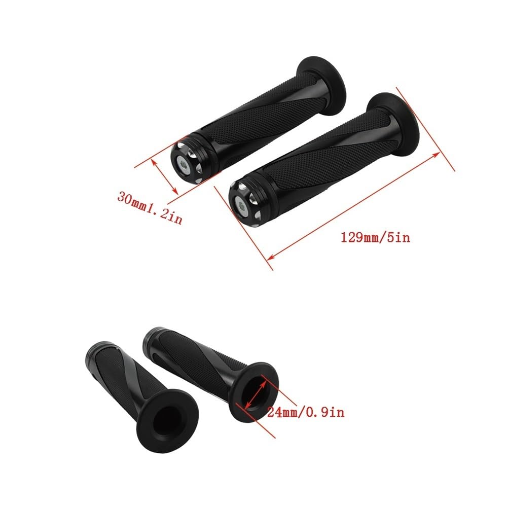 Poignée Universelle De Guidon Moto, 7/8 Pouces, 22mm, CNC pour Scooter, Vélo Électrique