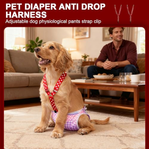 KEMUZ hundewindeln Clip hundewindel Pet Soft Hundewindel-Hosenträger,Hunde-Hosenträger, Hunde-Windelgeschirr, Hosenträger für Windeln, Damen, Welpen-Hosenträger, Bauchbänder, Haustier-Kleidung (E)