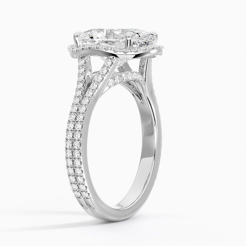 1-5 Ct Oval Cut Moissanite Engagement Ring 10k 14k 18k Gold & 925 Sterling Silver Split Shank Moissanite Ring Christmas Gift For Her2