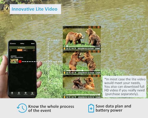 Gardepro X50 Cellular Trail Camera, Full Video Preview, No-Glow Ir, At&T & T-Mobile, Game Cameras With 32Mp H.265 1296P thumb #3