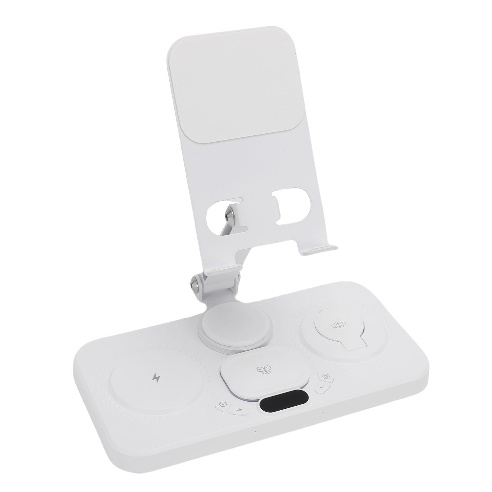 Cryfokt 6 in 1 Wireless with Clock, 15W (White)