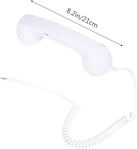 Miniatura 8 de UKCOCO 0.138 in Universal Retro Teléfono Auricular, Sosteniendo Un Teléfono Celular Para Teléfono, Anti Receptores Para Teléfono